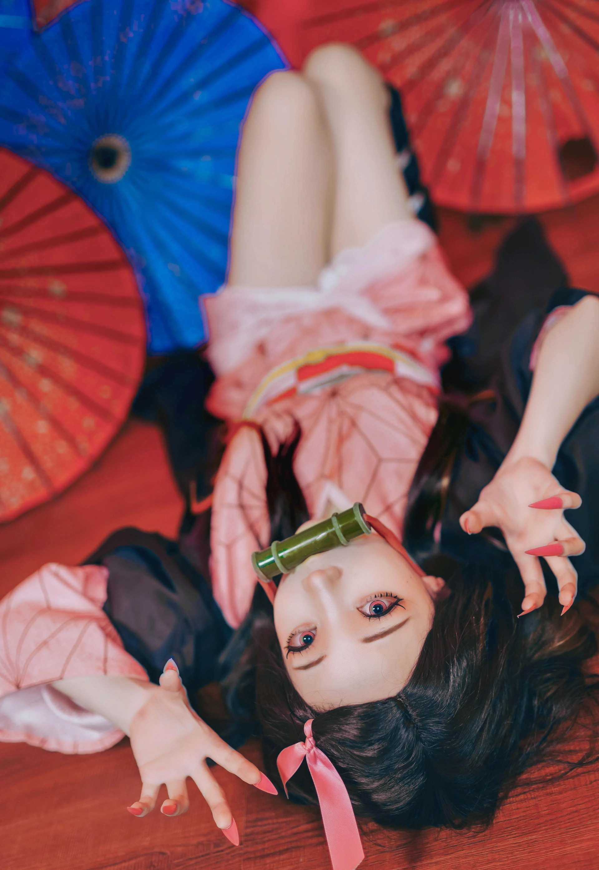 楚楚子w - NO.34 COS-鬼灭之刃COS灶门炭治郎@鹤祈灶门祢豆子@楚楚子 3